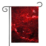 Red Stardust Universe Galaxy Space Print House Flag