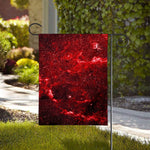 Red Stardust Universe Galaxy Space Print House Flag