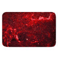 Red Stardust Universe Galaxy Space Print Indoor Door Mat