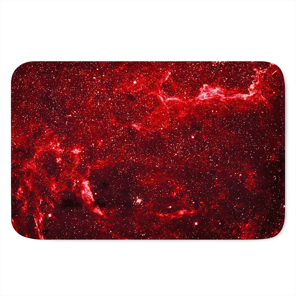 Red Stardust Universe Galaxy Space Print Indoor Door Mat