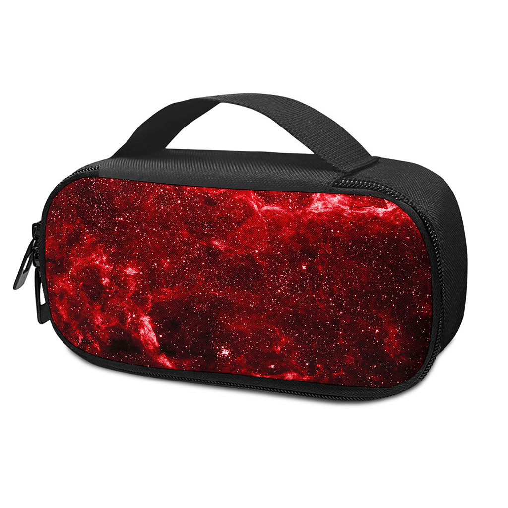 Red Stardust Universe Galaxy Space Print Insulin Cooler Travel Case
