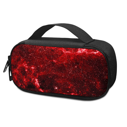 Red Stardust Universe Galaxy Space Print Insulin Cooler Travel Case