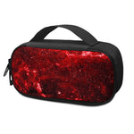 Red Stardust Universe Galaxy Space Print Insulin Cooler Travel Case