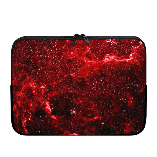 Red Stardust Universe Galaxy Space Print Laptop Sleeve