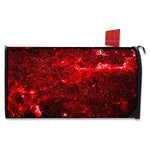 Red Stardust Universe Galaxy Space Print Mailbox Cover