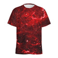 Red Stardust Universe Galaxy Space Print Men's Athletic T-Shirt