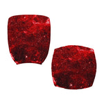 Red Stardust Universe Galaxy Space Print Office Chair Cover