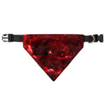 Red Stardust Universe Galaxy Space Print Over The Collar Dog Bandana