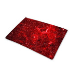 Red Stardust Universe Galaxy Space Print Pet Cooling Mat Cover