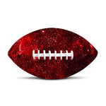 Red Stardust Universe Galaxy Space Print Rugby Ball