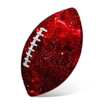 Red Stardust Universe Galaxy Space Print Rugby Ball