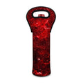 Red Stardust Universe Galaxy Space Print Single Neoprene Wine Tote