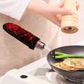 Red Stardust Universe Galaxy Space Print Skillet Handle Cover