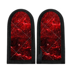 Red Stardust Universe Galaxy Space Print Skillet Handle Cover