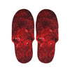 Red Stardust Universe Galaxy Space Print Slippers