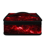 Red Stardust Universe Galaxy Space Print Small Lunch Bag