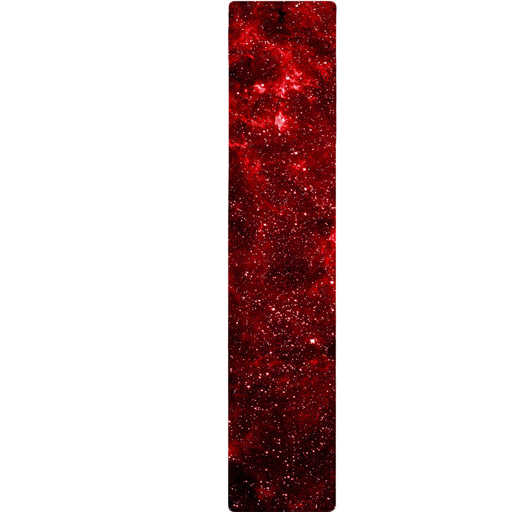 Red Stardust Universe Galaxy Space Print Table Runner