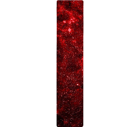 Red Stardust Universe Galaxy Space Print Table Runner