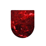 Red Stardust Universe Galaxy Space Print Toilet Lid Cover