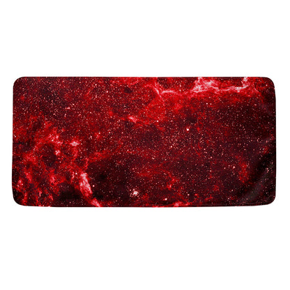 Red Stardust Universe Galaxy Space Print Towel