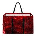 Red Stardust Universe Galaxy Space Print Utility Tote Bag