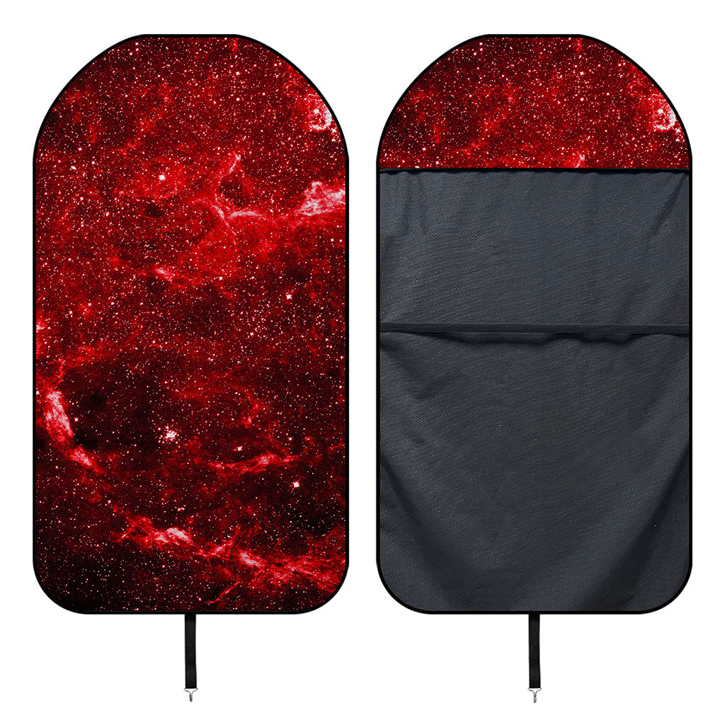 Red Stardust Universe Galaxy Space Print Waterproof Car Seat Cover