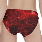 Red Stardust Universe Galaxy Space Print Women's Panties