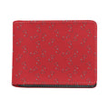 Red Stethoscope Pattern Print Bifold Wallet