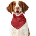Red Stethoscope Pattern Print Dog Bandana