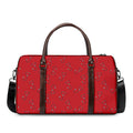 Red Stethoscope Pattern Print Duffel Bag