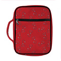 Red Stethoscope Pattern Print Front Pocket Bible Bag