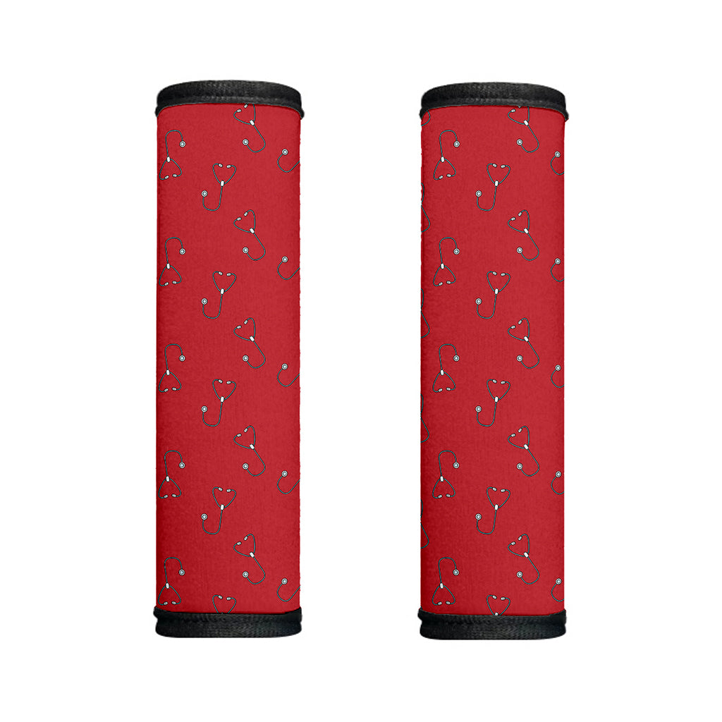 Red Stethoscope Pattern Print Handle Covers