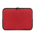 Red Stethoscope Pattern Print Laptop Sleeve