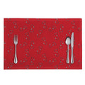 Red Stethoscope Pattern Print Placemat