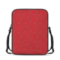 Red Stethoscope Pattern Print Rectangular Crossbody Bag