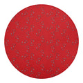 Red Stethoscope Pattern Print Round Blanket
