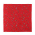 Red Stethoscope Pattern Print Silk Bandana