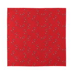 Red Stethoscope Pattern Print Silk Bandana