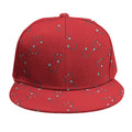 Red Stethoscope Pattern Print Snapback Cap