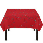 Red Stethoscope Pattern Print Tablecloth