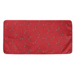Red Stethoscope Pattern Print Towel