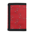 Red Stethoscope Pattern Print Trifold Wallet