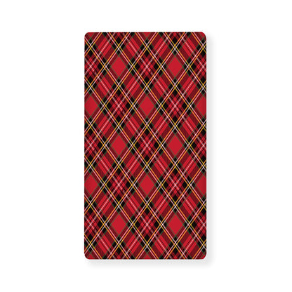 Red Stewart Tartan Pattern Print Baby Crib Sheet