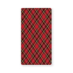 Red Stewart Tartan Pattern Print Baby Crib Sheet