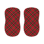 Red Stewart Tartan Pattern Print Bar Stool Covers