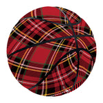 Red Stewart Tartan Pattern Print Basketball