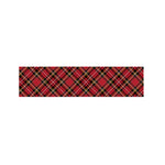Red Stewart Tartan Pattern Print Bed Runner