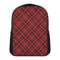 Red Stewart Tartan Pattern Print Casual Backpack