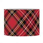 Red Stewart Tartan Pattern Print Drum Lamp Shade