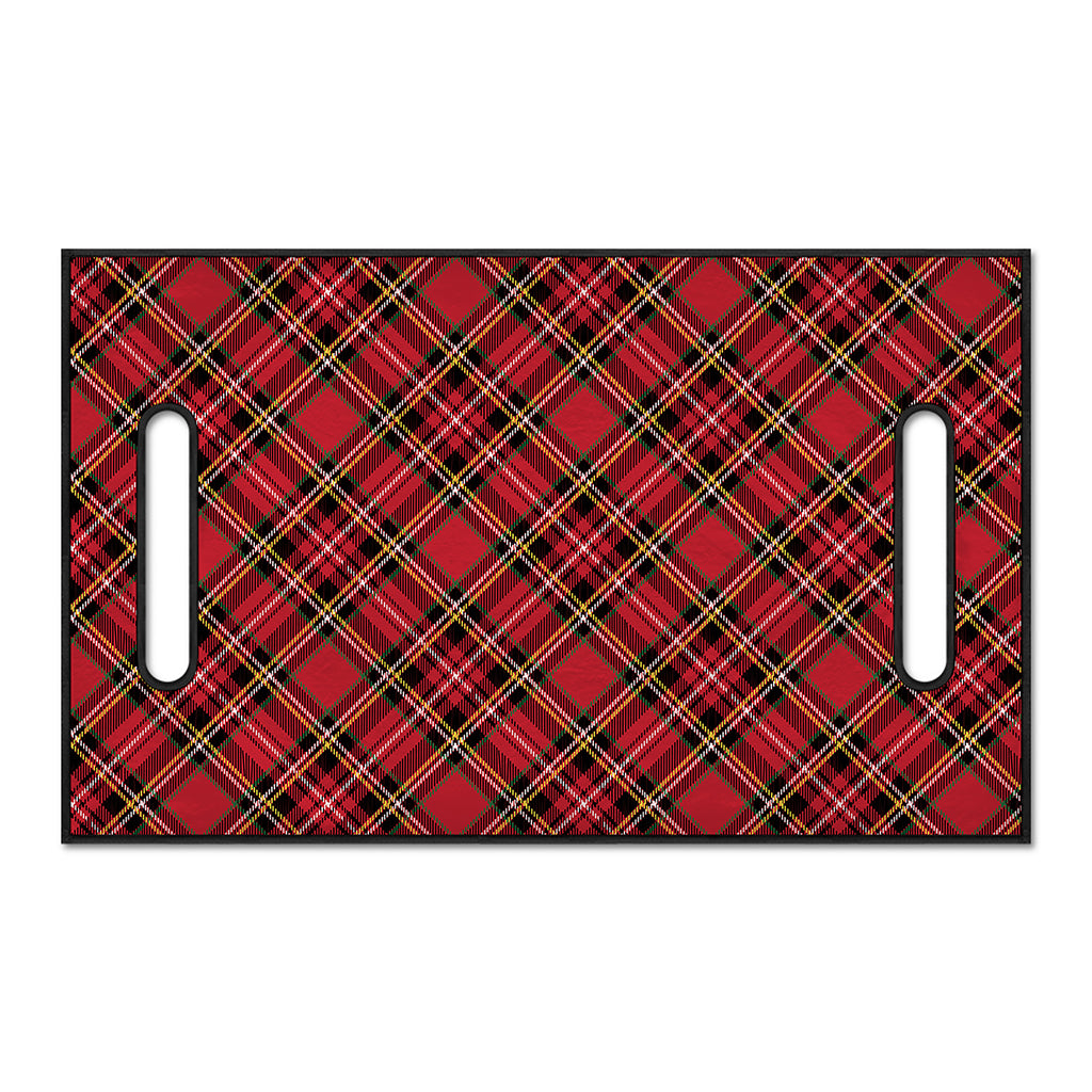 Red Stewart Tartan Pattern Print Golf Cart Seat Cover